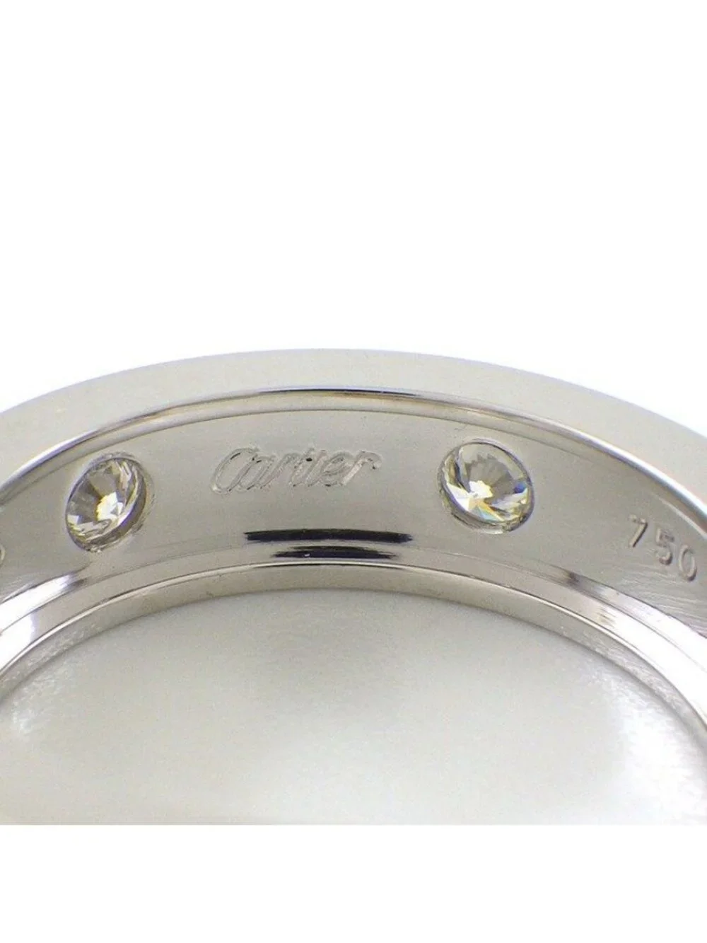 Cartier Earrings Love Hoop Diamond 18k White Gold
